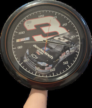 Dale Earnhardt #3 GM Goodwrench NASCAR Speedometer Wall Clock 13"
